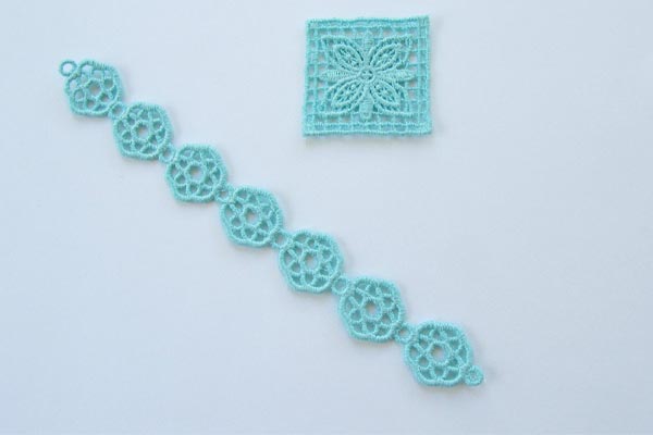 Motif bracelet avec la Janome Memory craft 500e