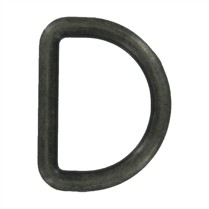 Anneau métallique en D 25mm arg. vieilli Anneau métallique en D 25mm arg. vieilli