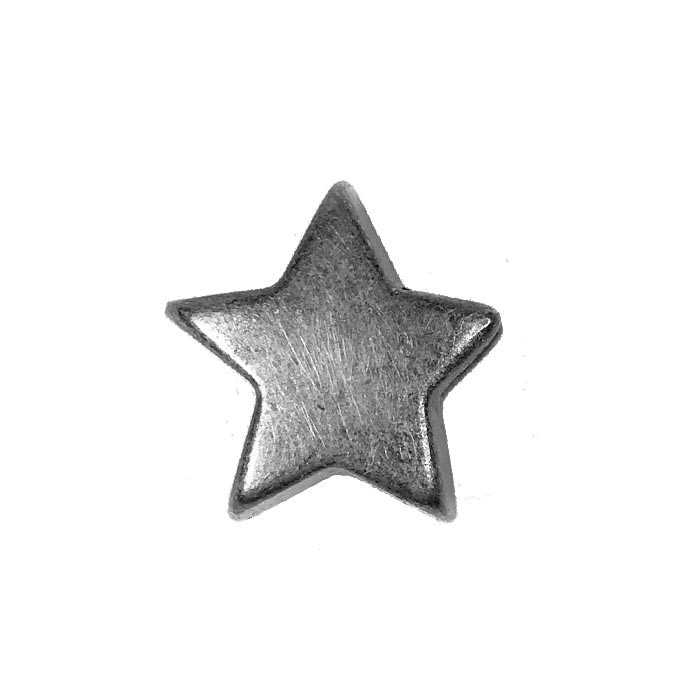 Arrêtoir étoile argent 15mm Arrêtoir étoile argent 15mm