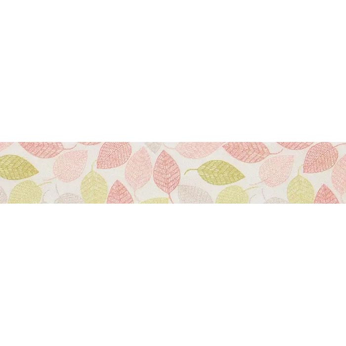 Biais feuilles tons de rose 20mm /m Biais feuilles tons de rose 20mm /m