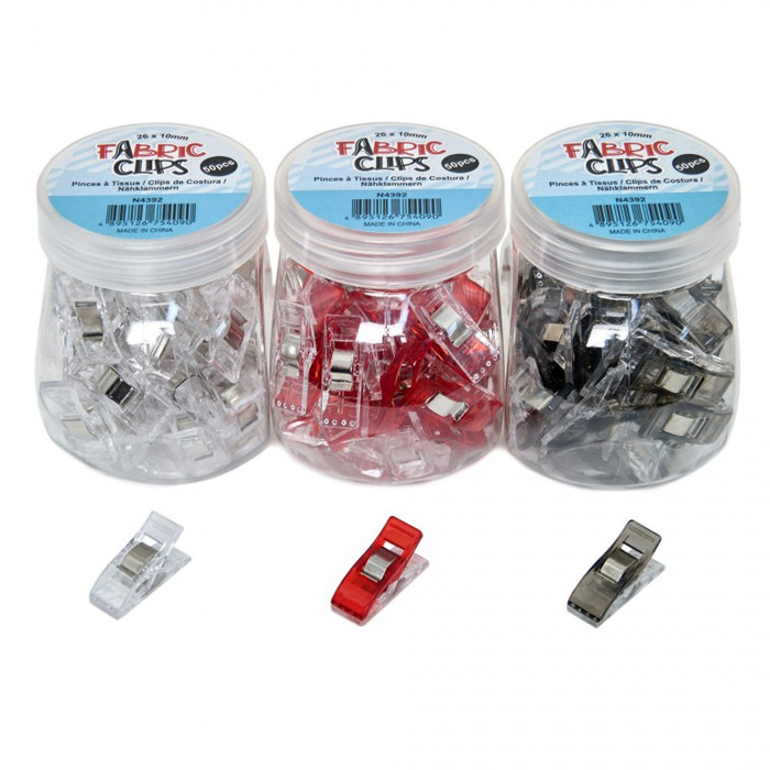 Boîte de 50 pinces (clips) à tissus Boîte de 50 pinces (clips) à tissus