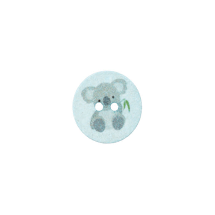 Bouton 2 trous coton/pol. recyclé koala Bouton 2 trous coton/pol. recyclé koala