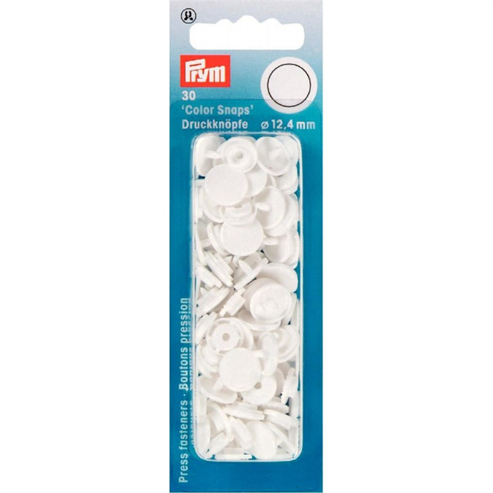 Bouton pression 12.4mm blancs Prym Bouton pression 12.4mm blancs Prym
