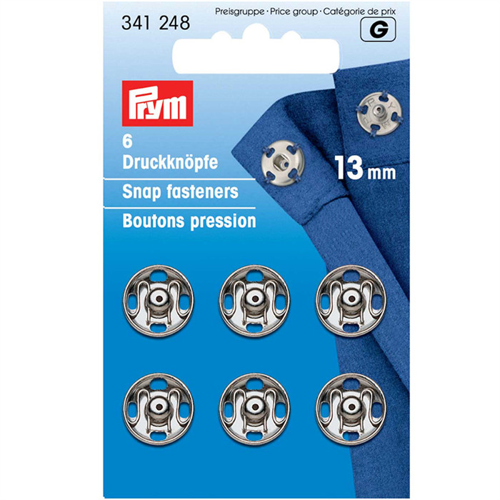 Boutons pression à coudre 13mm Prym Boutons pression à coudre 13mm Prym