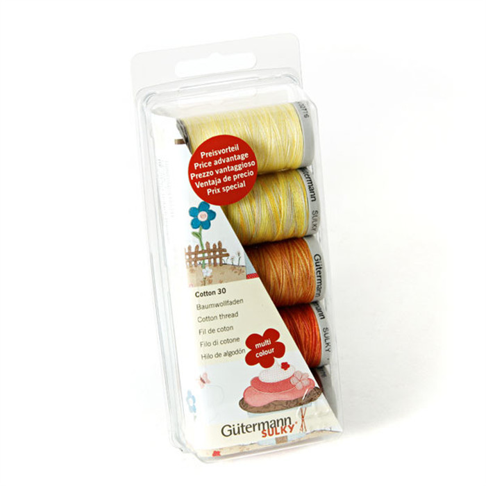 Coffret 5 fils Coton n°30 200m GUTERMANN Coffret 5 fils Coton n°30 200m GUTERMANN