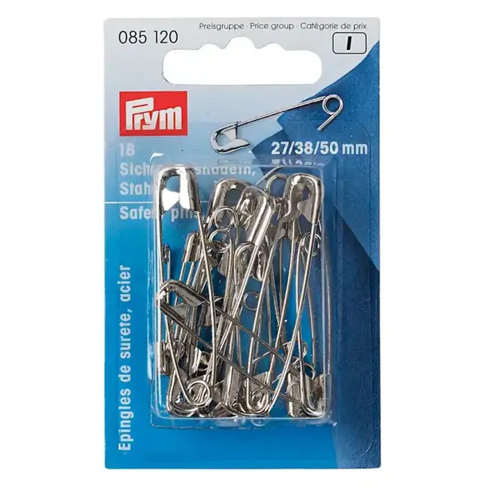 Epingles de sûreté 18 pieces 27/38/50 mm PRYM Epingles de sûreté 18 pieces 27/38/50 mm PRYM