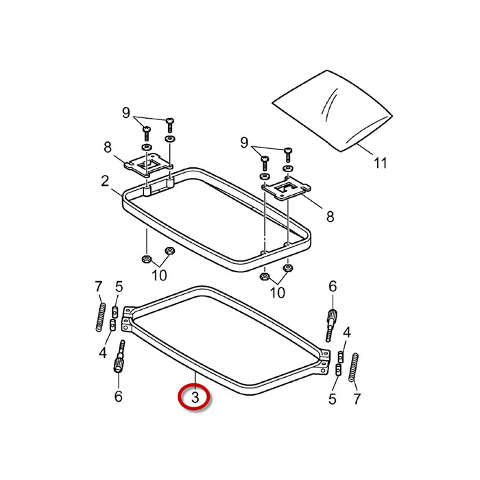Extérieur cadre à broder 300x200mm PR/VR Extérieur cadre à broder 300x200mm PR/VR