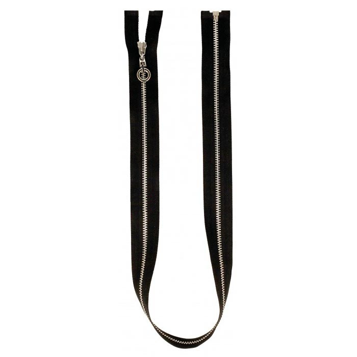 Fermeture à glissière séparable 55 cm noir Fermeture à glissière séparable 55 cm noir