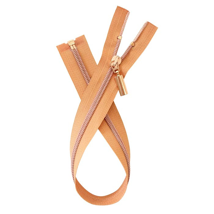 Fermeture séparable 40cm lurex cuivre Fermeture séparable 40cm lurex cuivre