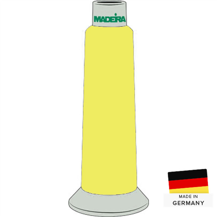 Fil à broder MADEIRA Frosted N°40 2500m 7995 fluo soleil Fil à broder MADEIRA Frosted N°40 2500m 7995 fluo soleil