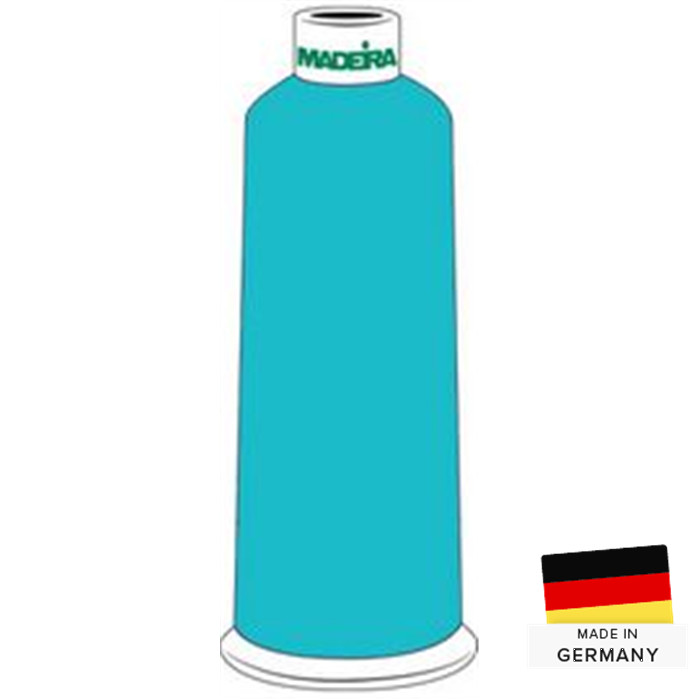 Fil à broder Rayon Madeira 40 5000m 1093 bleu piscine Fil à broder Rayon Madeira 40 5000m 1093 bleu piscine