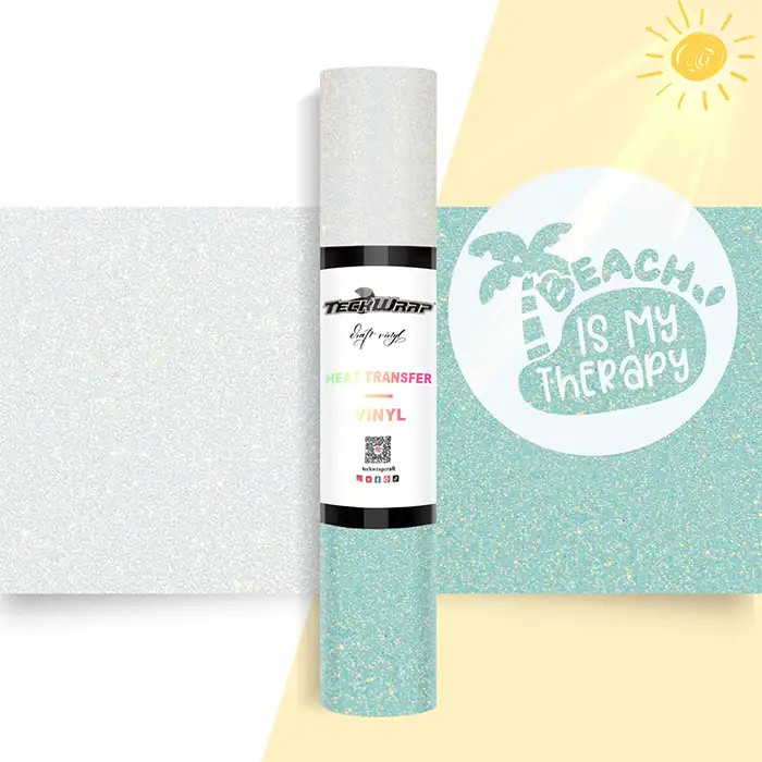 Flex à paillette changement UV bleu par 50cm Flex à paillette changement UV bleu par 50cm