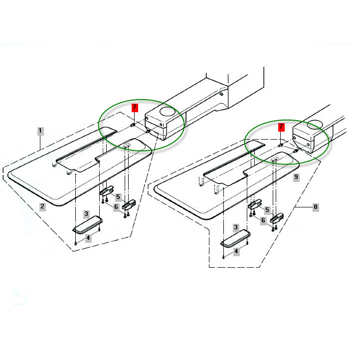 Guide fixation tablette 910 Guide fixation tablette 910