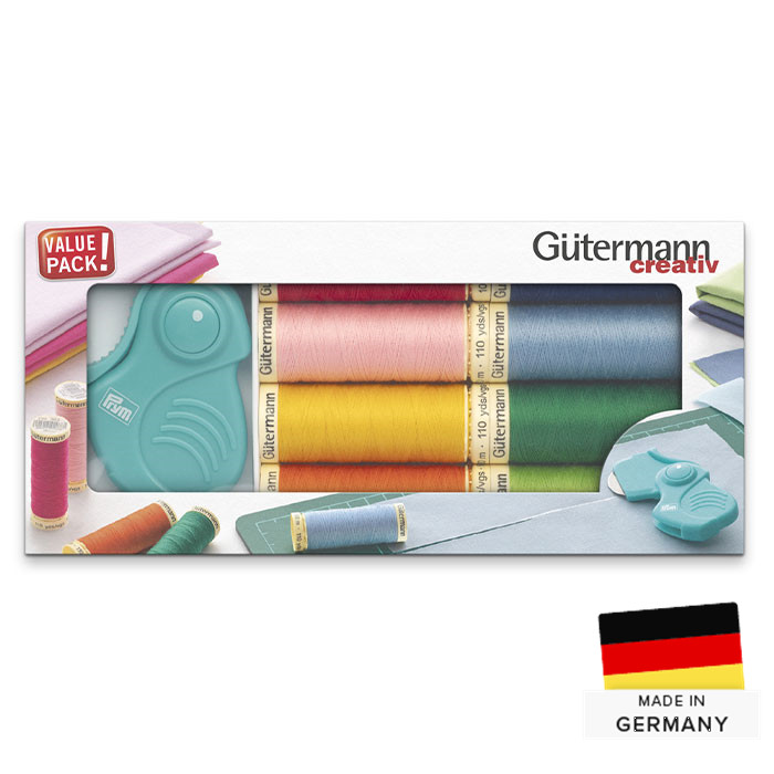 Kit 8 fils à coudre + couteau rotatif Kit 8 fils à coudre + couteau rotatif