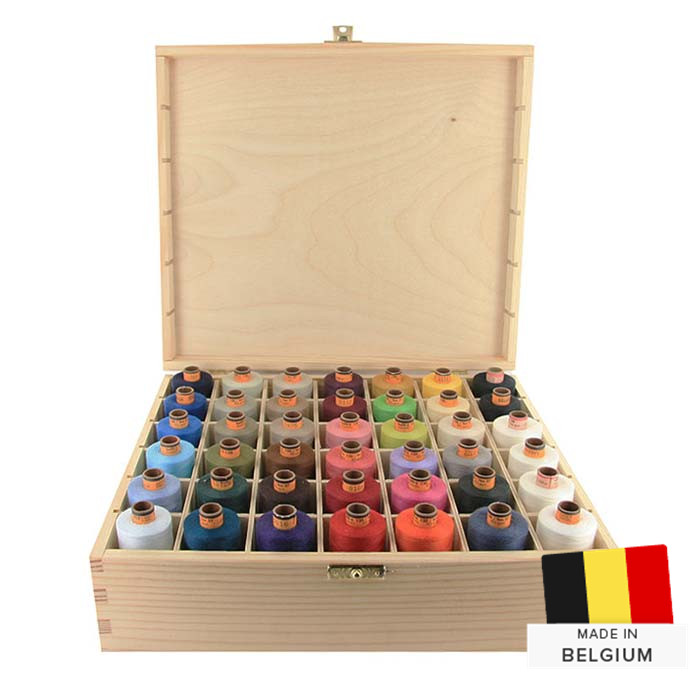 Kit bobines 42x1000m Belfil avec boîte en bois Kit bobines 42x1000m Belfil avec boîte en bois