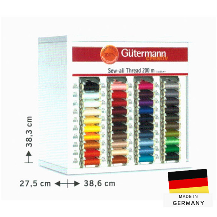 Meuble de 120 fils à coudre 200 m (40 coloris) Gutermann Meuble de 120 fils à coudre 200 m (40 coloris) Gutermann