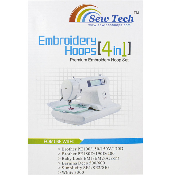 Pack de 4 cadres à broder SEWTECH Pack de 4 cadres à broder SEWTECH