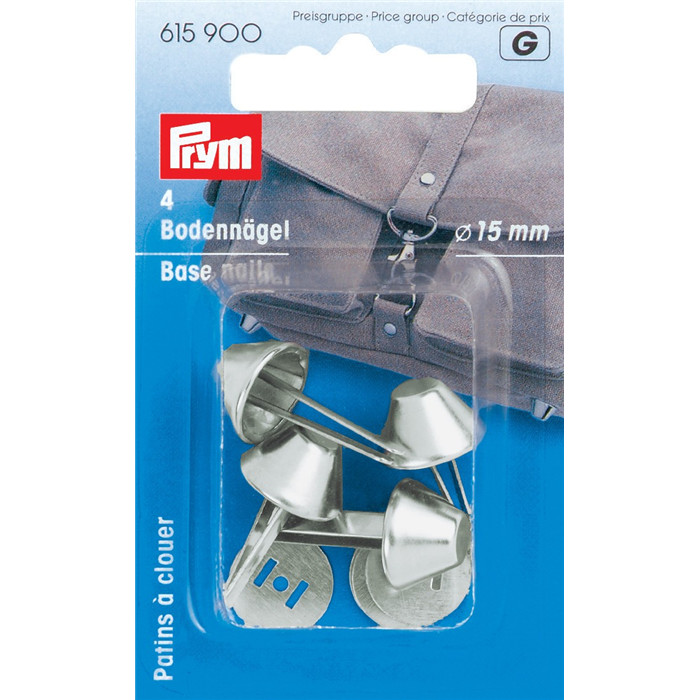 Patins pour sacs 15mm argentés Prym Patins pour sacs 15mm argentés Prym