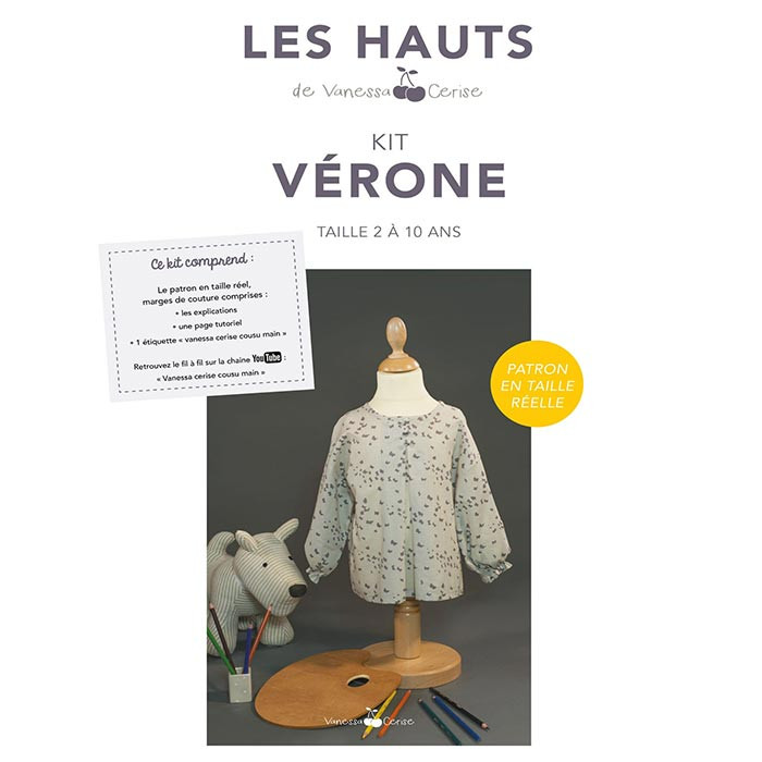 Patron kit Vérone taille 2 à 10 ans Patron kit Vérone taille 2 à 10 ans