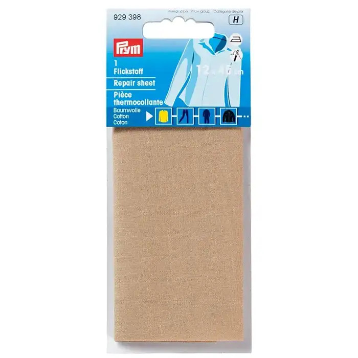 Pièce thermocollante 12x45cm chamois Pièce thermocollante 12x45cm chamois
