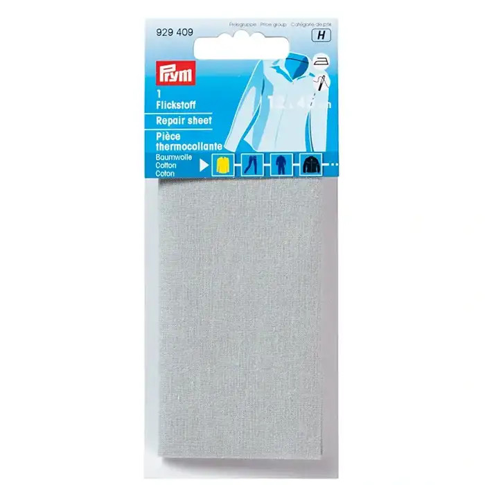 Pièce thermocollante 12x45cm grise Prym Pièce thermocollante 12x45cm grise Prym