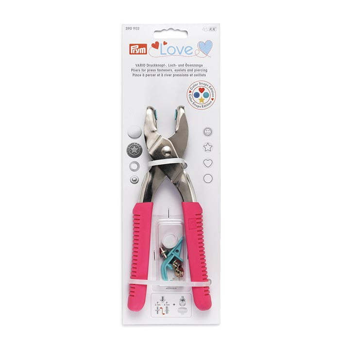 Pince pose pressions fuchsia et oeillets vario Prym Pince pose pressions fuchsia et oeillets vario Prym