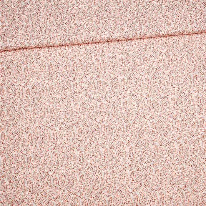 Tissu viscose "Active Lava" 150cm par 50cm Tissu viscose "Active Lava" 150cm par 50cm