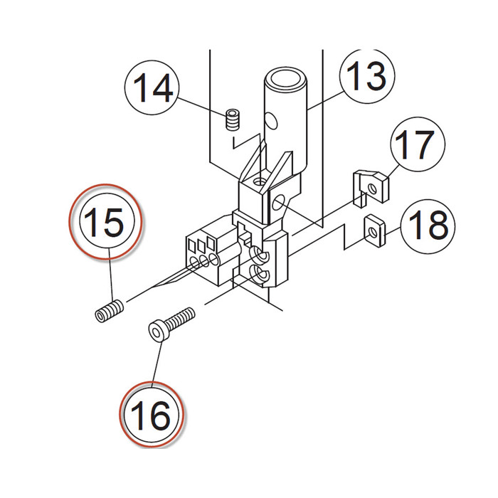 Vis pince aiguille Vis pince aiguille